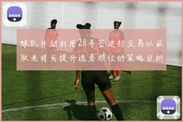球队计划利用28号签进行交易以获取老将或提升选秀顺位的策略分析
